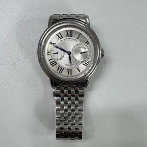 Raymond Weil Classic Silver Watch with Blue Accents